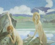 Paul Emile Chabas Two Bathers Sweden oil painting artist